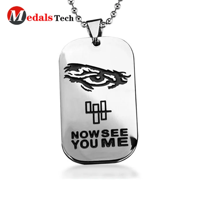 Cheap aluminum stainless steel sublimation blank metal dog tag