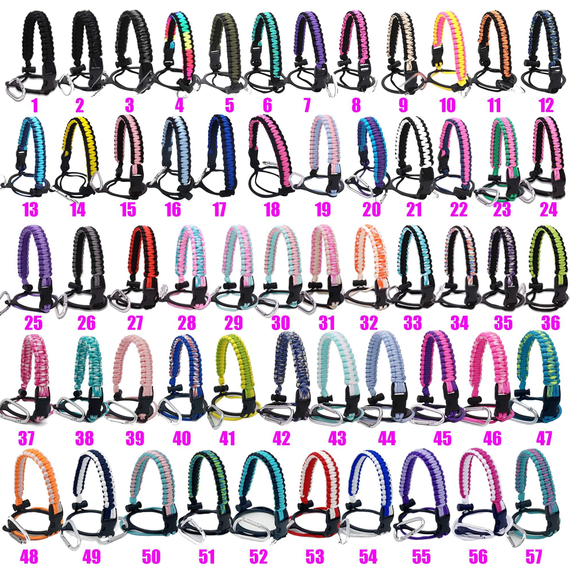 Hot Selling Vacuum Flask Water Bottle Holder Paracord Tumbler Rope Strap Handle