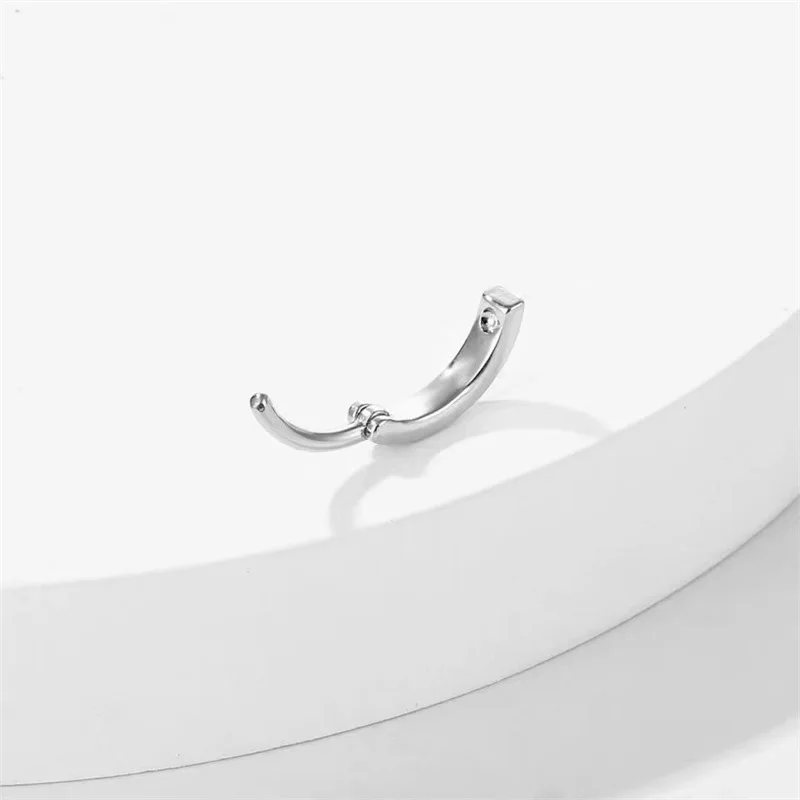 Sliver Plate Navel Piercing Simple Belly Ring Gold Color Belly Button Piercing Jewelry Women Body Piercing Navel Care Ring