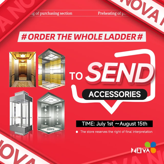 Nova Factory Sales 450Kg 630kg 800Kg  1m/s Speed Passenger Elevator Price