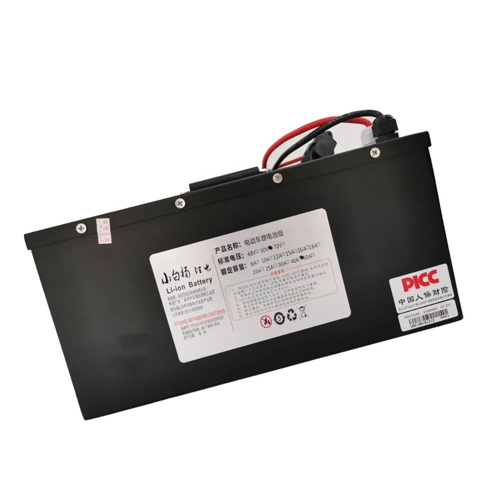 Электрическое транспортное средство аккумуляторной батареи 60 в 40ah аккумуляторные с длительным сроком службы литий-ионная батарея