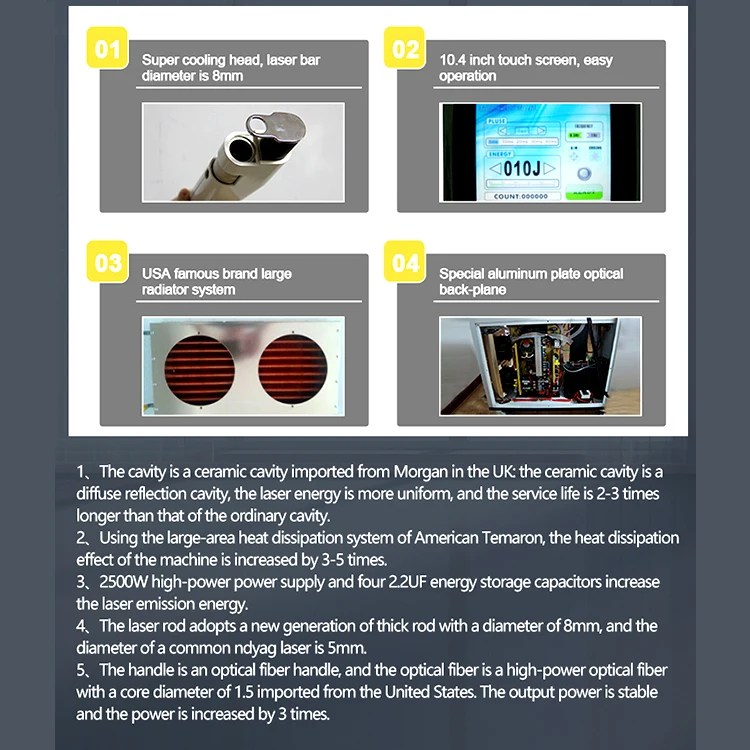 Dermatology Laser 755 1064 Long-Pulsed Alex Laser Hair Removal Treatment Alex  Machine Ce Certification