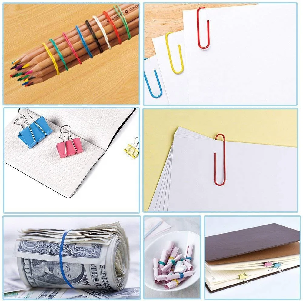 hot selling  Assorted  color binder clips &paper clips office school stationery set