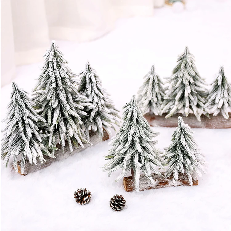 Professional Custom Christmas Tree Small White Christmas Tree Artificial Home Decoration Carton Plastic Table Top Christmas Tree