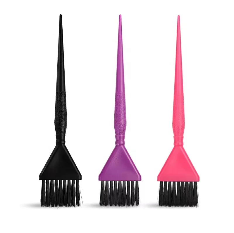 Professional Hair color brush Soft Fibre Glitter Hair Color Brush Hair Tint Dye Comb  for Salon and  home