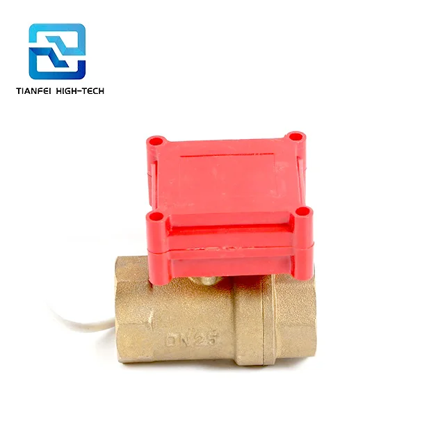 small 5v 12v  motor operated 2-way DN25 motorized ball valve