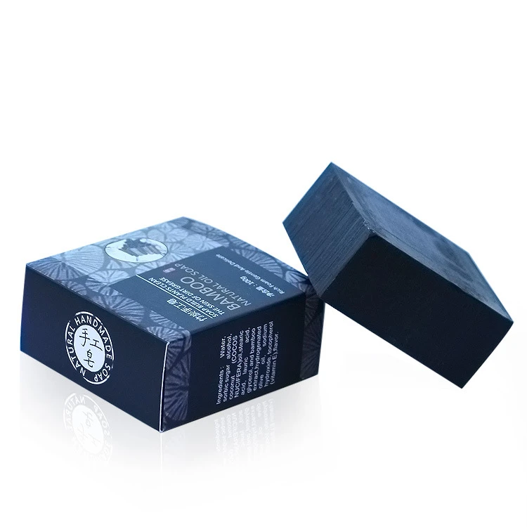 Natural organic Handmade Bamboo Charcoal Soap Skin care Deep Cleansing oil-control face Soap For Men