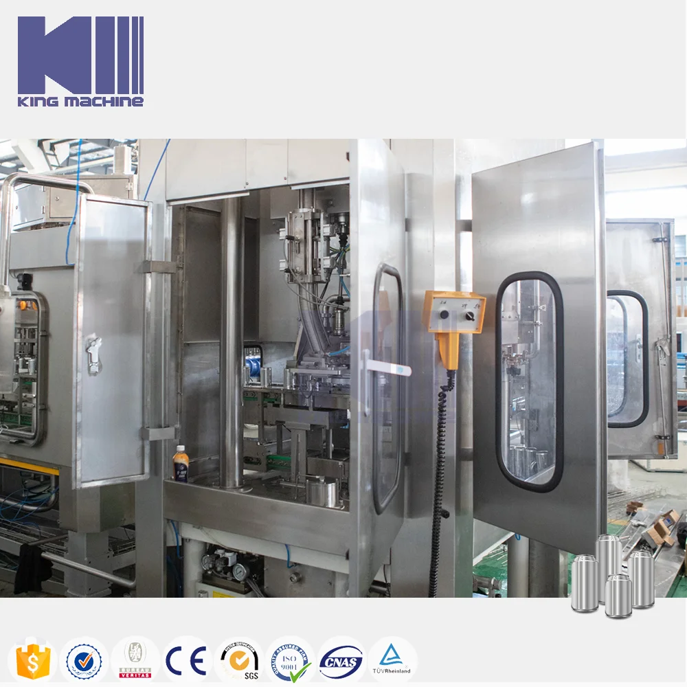 2023 New Tech 750ml 500ml Carbonated Can Filling Sealing Machine Carbonate