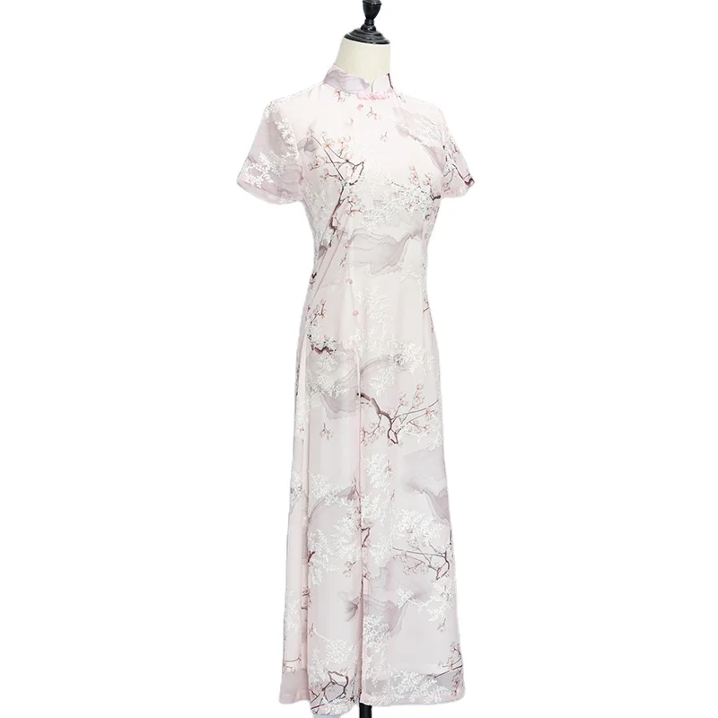 Заводская поставка, привлекательная цена, шифоновый китайский халат с бусинами