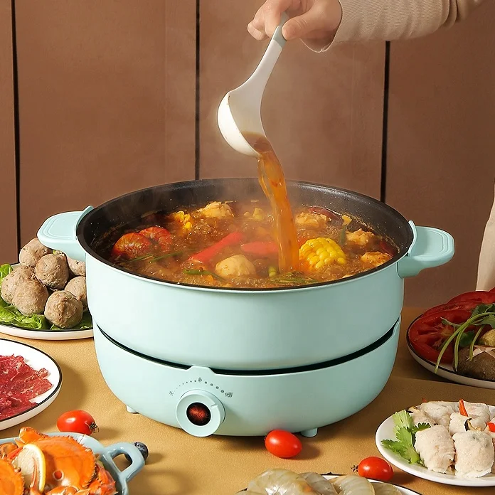 Sorge Multi-functional Nonstick Stew/Cook/fry/Steam 1800W Self-heating Electric Hot Pot