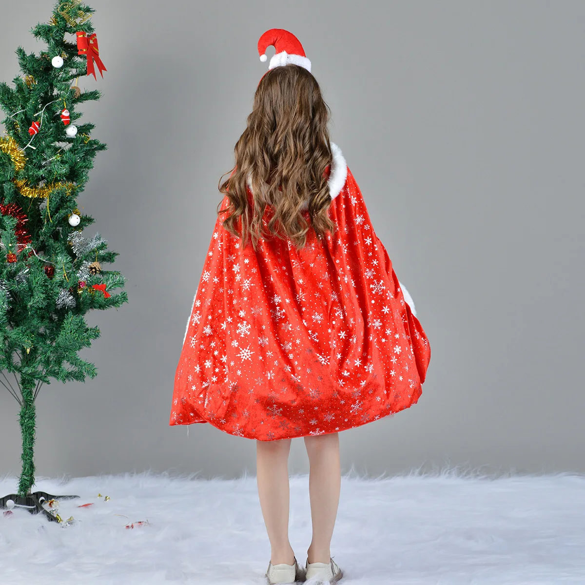 Christmas costume girls santa claus cosplay costume children christmas dance dress