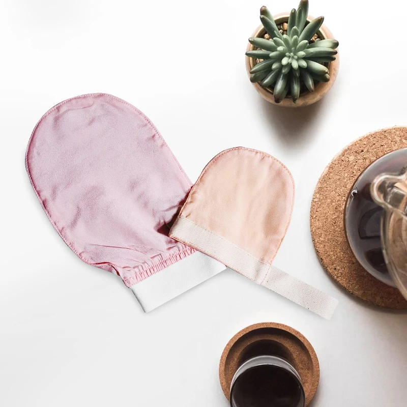 2022 High Quality Peeling Expoliat Exfoliating Cocoon Silk Exfoliate Glove Exfloating Gloves Turkish Bulk