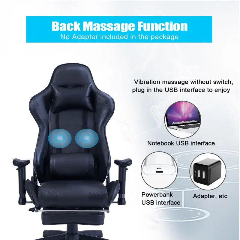 China wholesale kursi gaming gamer chair linkage armrest adjustable racing ergonomic gaming chair malaysia with footrest