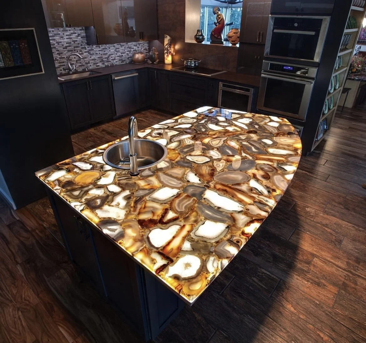 Flexible LED Sheet Panel 1.6*0.8ft Cuttable DC24V 28W 242Leds Backlight for Translucent Countertop Quartzite Marble Onyx