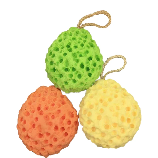 2pcs Wash Ball & 1 Amber Pearl Rose Soap Bath Shower Gentle Body Exfoliating Loofahs Cleaning Body Sponge for Women Men Kid