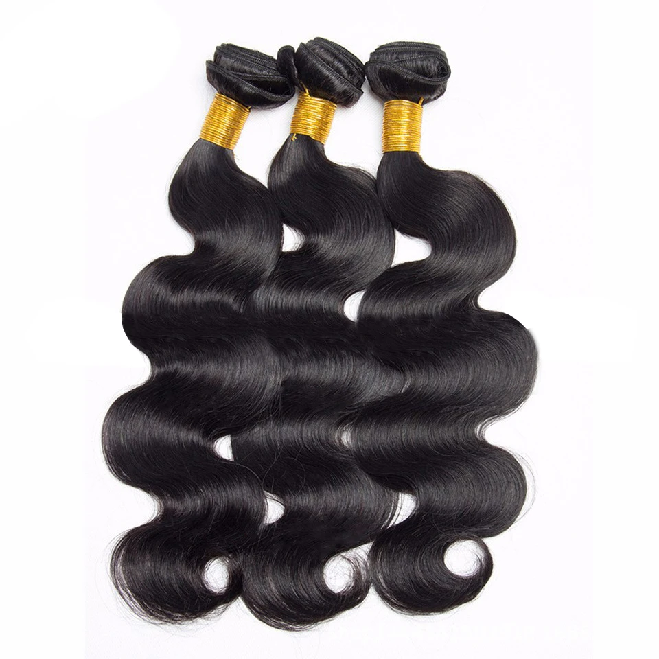 Cheap factory price wholesale price double drawn hair bundles body wave bundles with closure to match Malaysian human hair