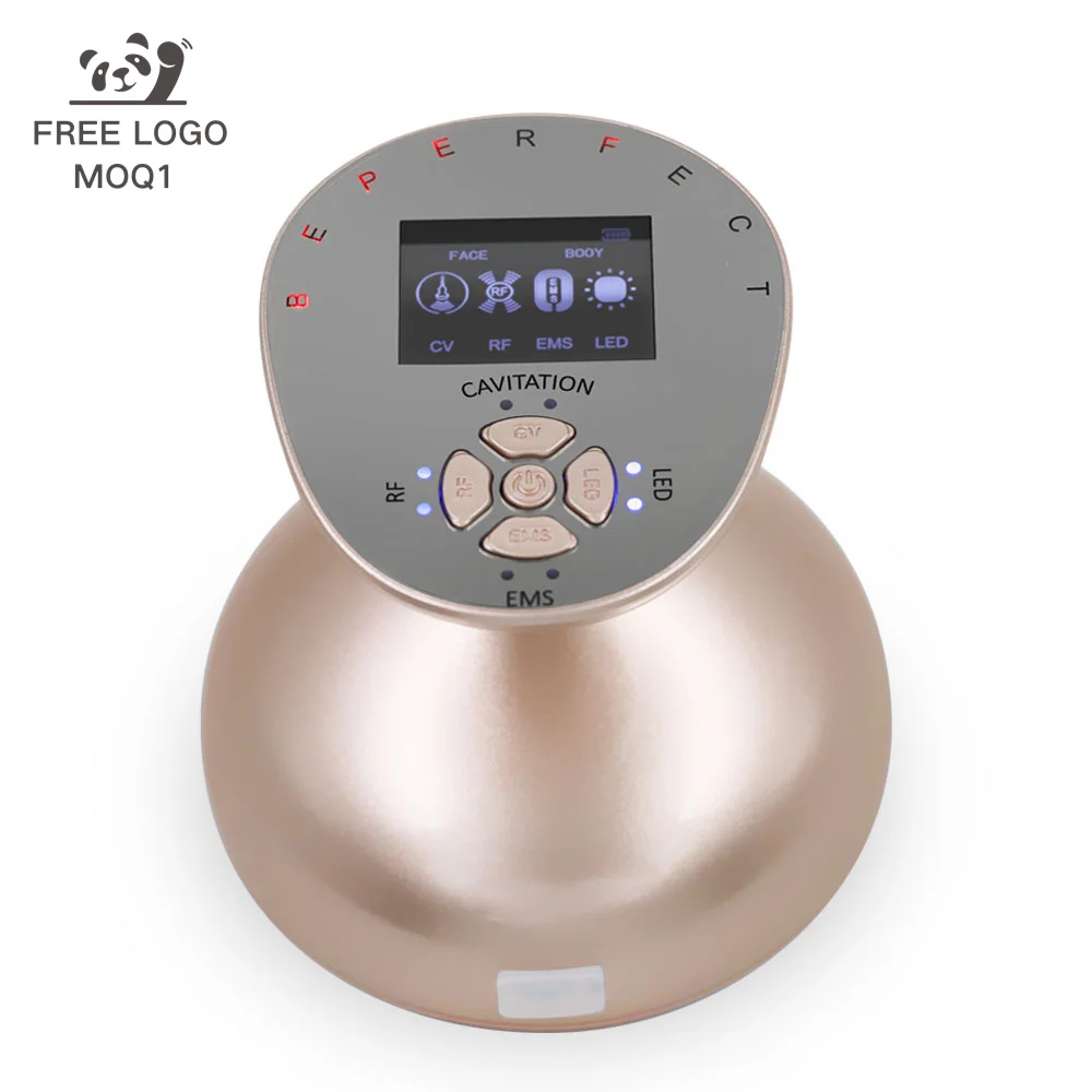 Home Use Face EMS Thermogenic Ultrasonic Loose Weight Fat Burner Vibrating Handheld vacuum cellulite reduction machine