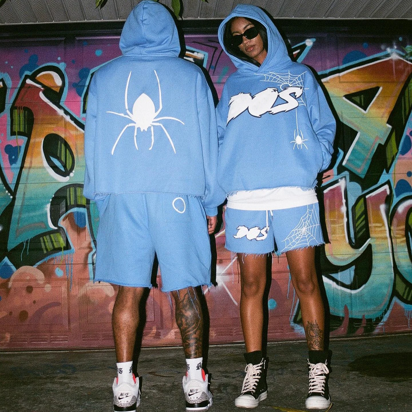 Streetwear Custom tracksuit for men 2 piece set flared sweatpants jogger and cropped hoodie set y2k men sweat suit tracksuit