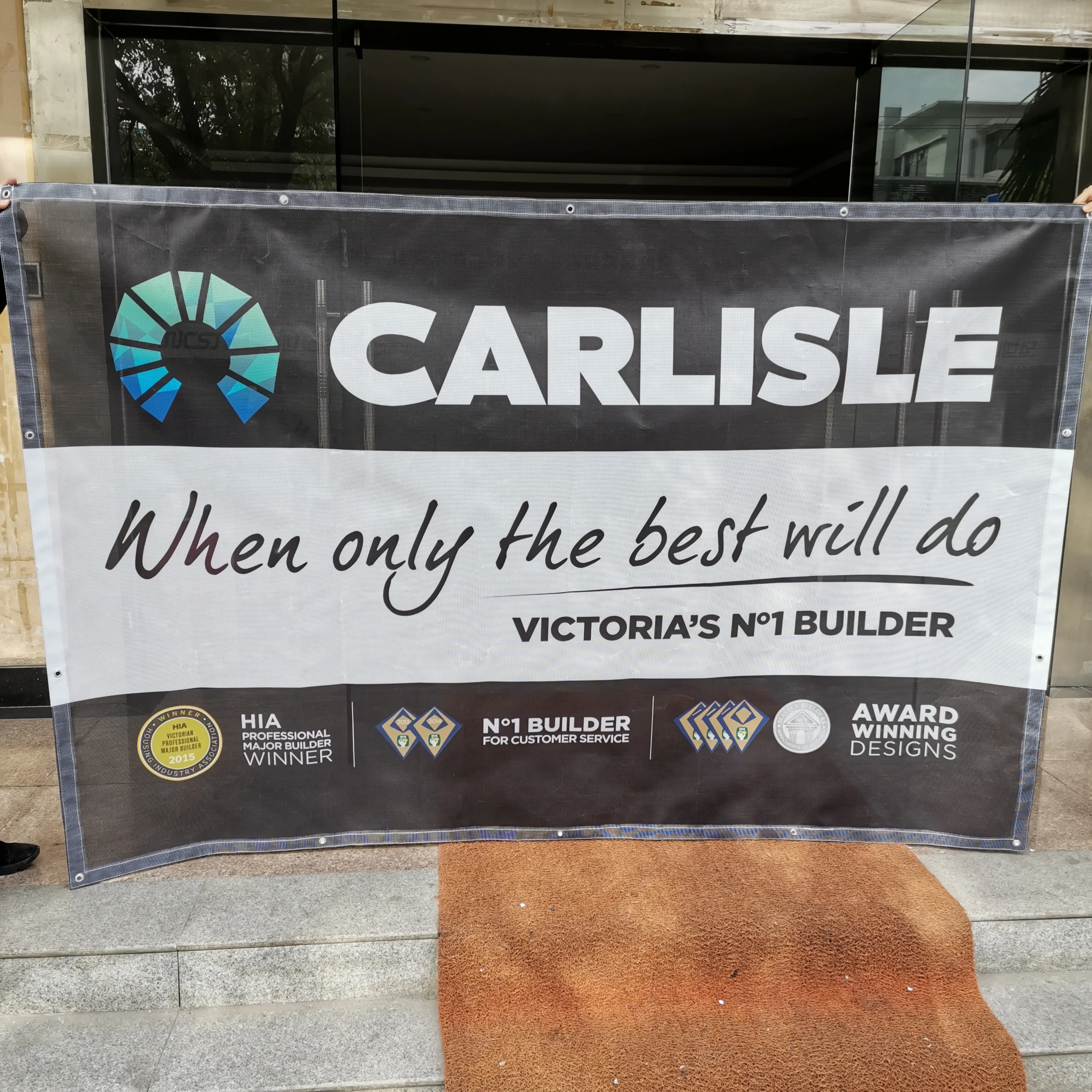 Hot Sale Custom Design Outdoor Polyester Mesh Fence Fabric Banner for Sports Activities Events