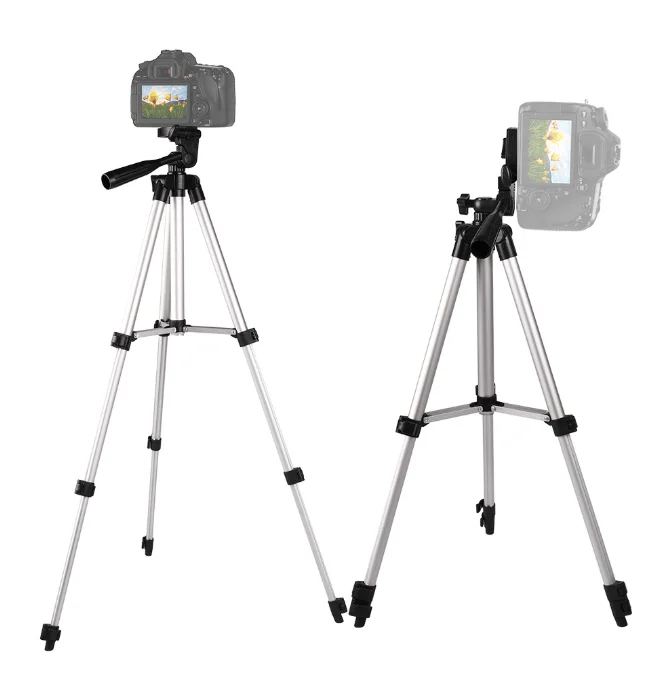 Aluminum Lightweight Selfie Tripod Wholesale 1020 Mm Aluminum Camera Stand For Camera Smartphone