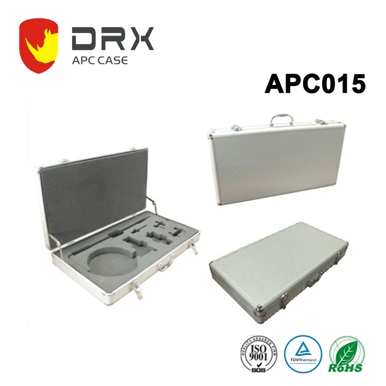 DRX  APC015  Portable aluminum barber instrument case large carrying cosmetic box