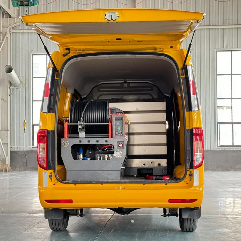 AMJET Accuracy 300bar 40lpm Wireless start sewer drain cleaning machine High pressure sewer jet sewer jetting machine