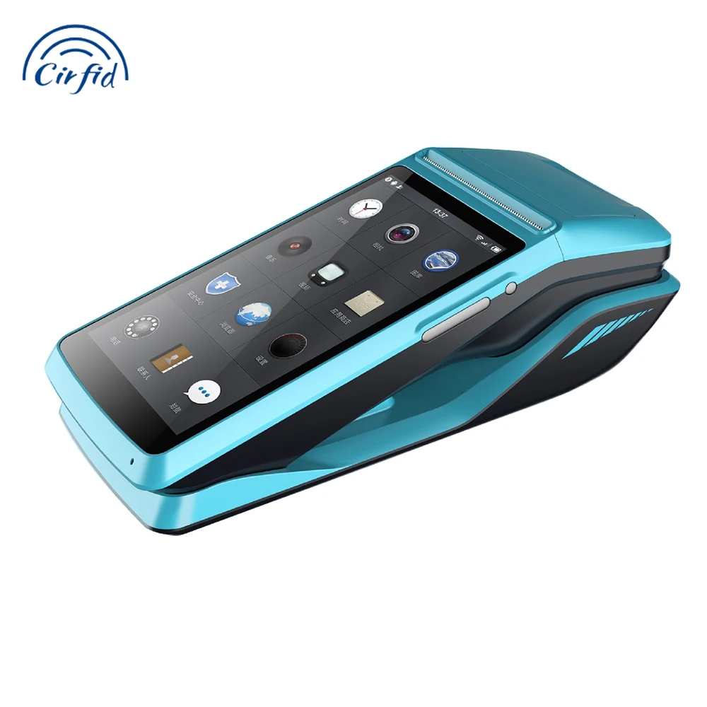 M1 Handheld Android POS Terminal with QR Code Barcode Scanner Wifi 58mm Thermal Printer NFC Retail Assistant