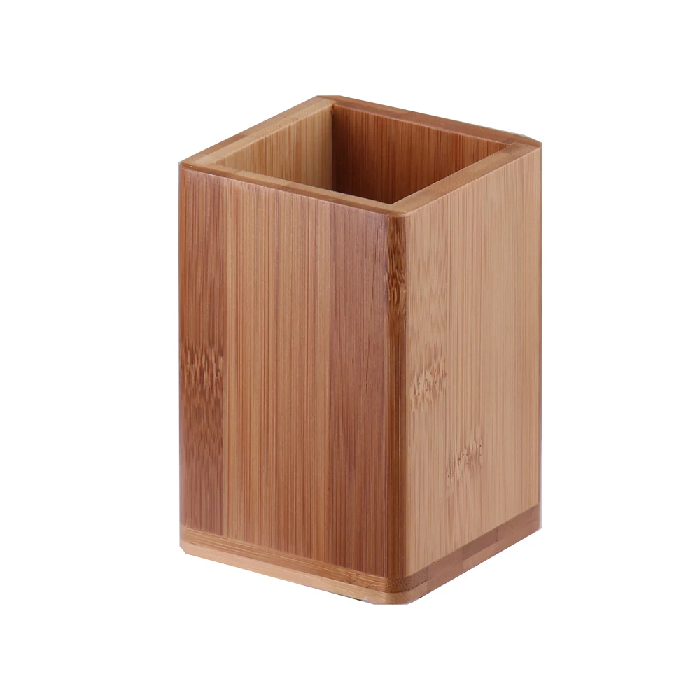 Бамбуковый набор аксессуаров для ванной комнаты с подносом держатель зубных щеток дозатор мыла деревянные аксессуары