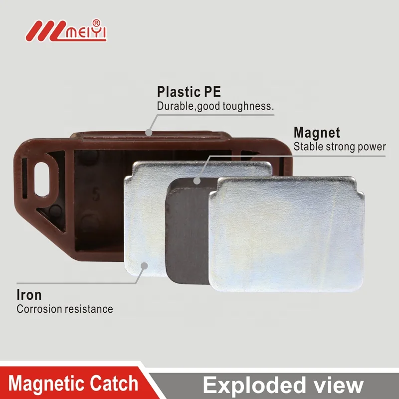 Factory supply industrial  plastic kitchen cabinet door  magnetic catches