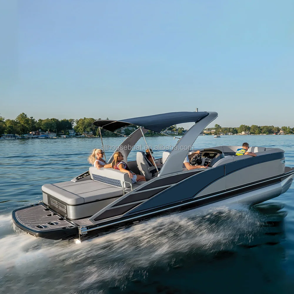 Made In China Boat Luxury Yachts Aluminum Pontoon Passenger Boat Fishing Boats