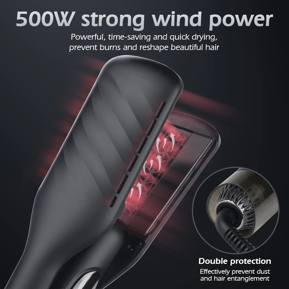 Hair Styling Tools Custom 2 in 1 Flat Irons Duet Style Hot Air Styler Hair Straightener Hair Dryer Iron Wide iron