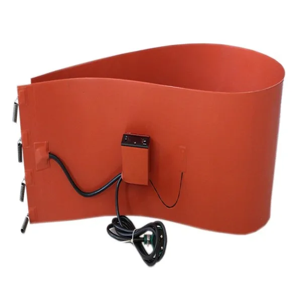 Oil Drum Heater 55Gal Pail Barrel Silicone Rubber Heating Band With Thermostat