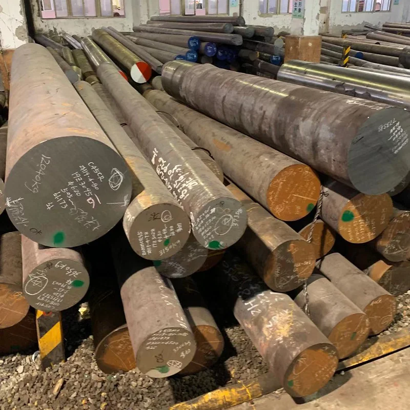 Hot rolled sae5160 42crmo4 42crmo 4340 4150  25mm 50mm 100mm dia carbon iron round steel rod bar