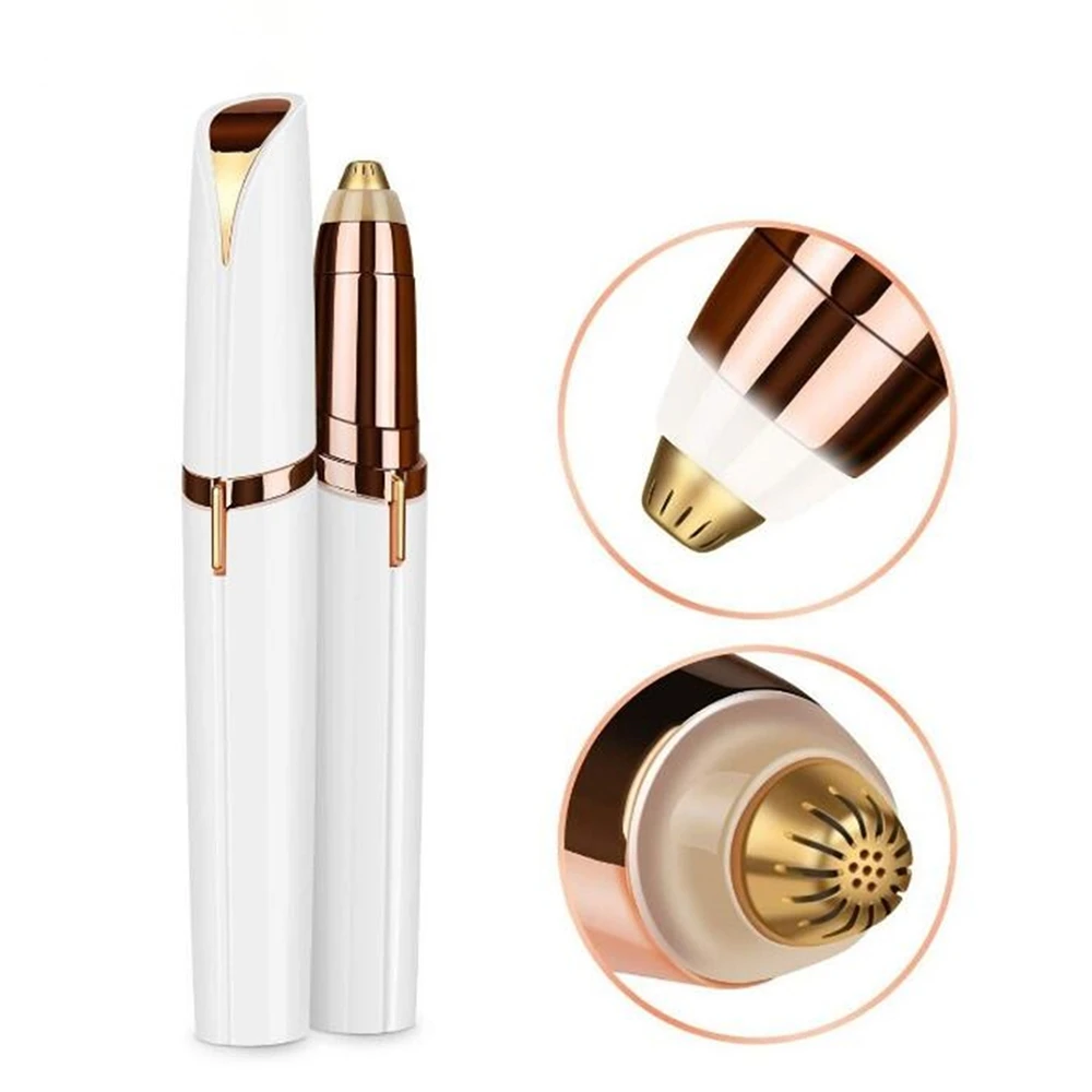 Amazon Bestseller Portable Women Facial Epilator Mini Eyebrow Shaver Painless Portable Electric Eyebrow Trimmer