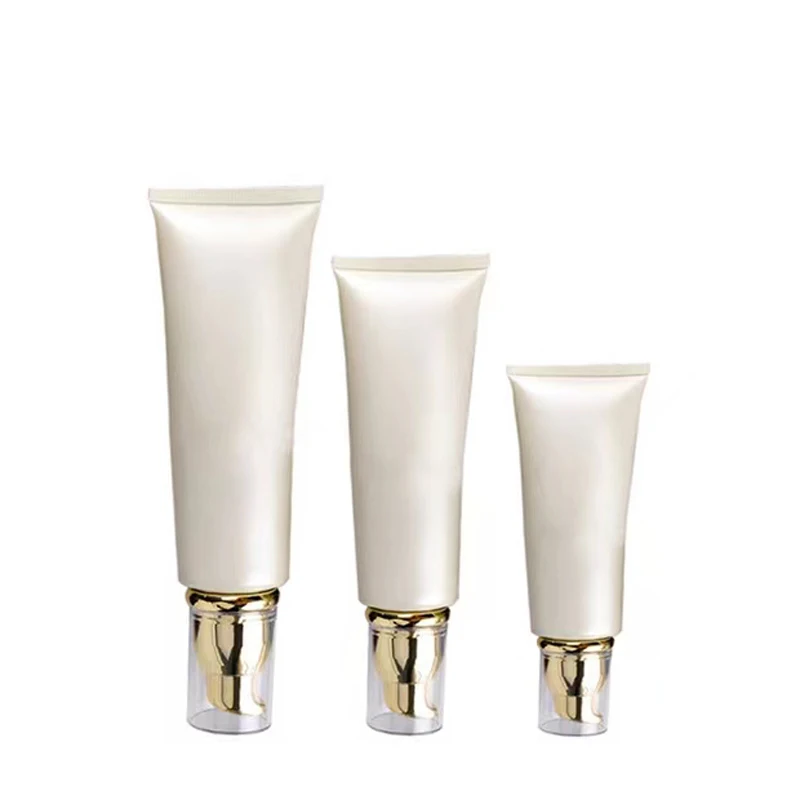 Empty plastic 10 15 20 30 50 ml BB Eye Cream tube airless pump squeeze cosmetic soft tubes