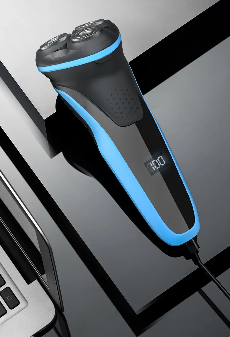 MRY Intelligent Men Shaver Rechargeable Floating Three-head Electric Razor Whole Body Washable Hair shaver