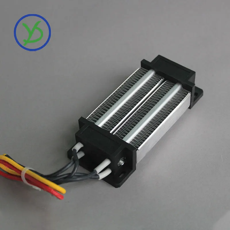 200W AC/DC 12V Insulated PTC ceramic air heater constant temperature 120*50mm for egg incubator