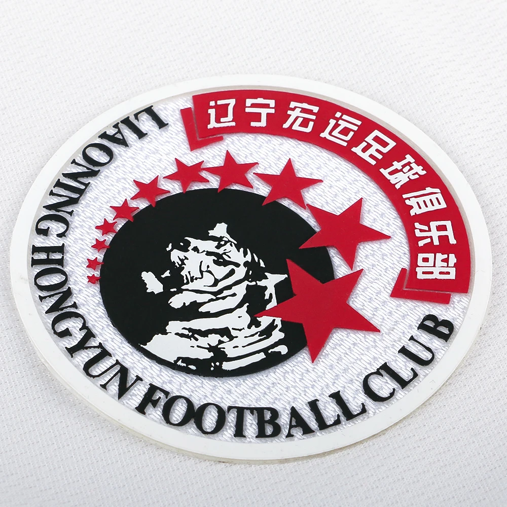 High Quality Iron Heat Press Soccer Patch Wholesale Tatami Embroidery Stickers for Football League Patch from Factory