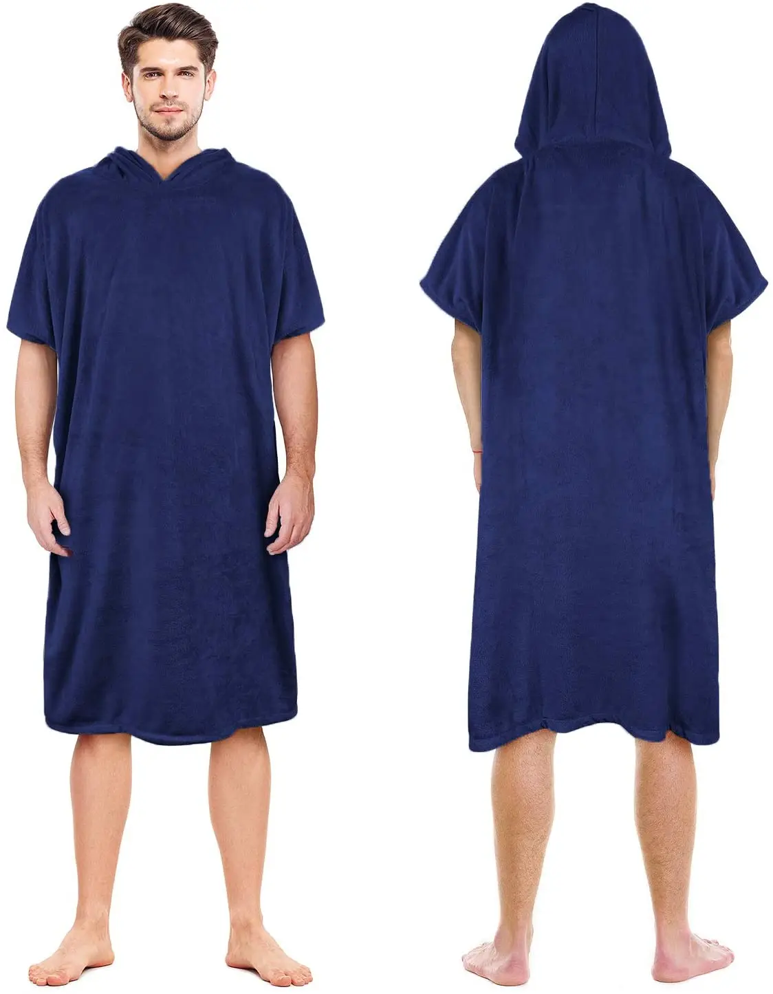 Surf Poncho Changing Towel Robe for Adults Hooded Wetsuit Change Poncho for Surfing Swimming Bathing Water Absorbent Oversized