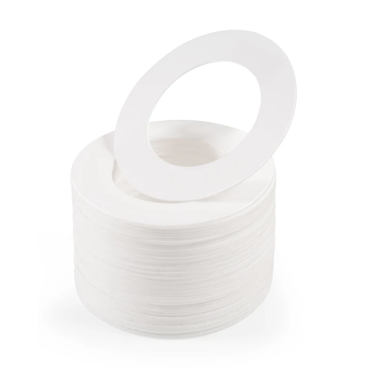 manufacturer custom high quality ptfe piston rings virgin ptfe flange gaskets white plastic sealing ring