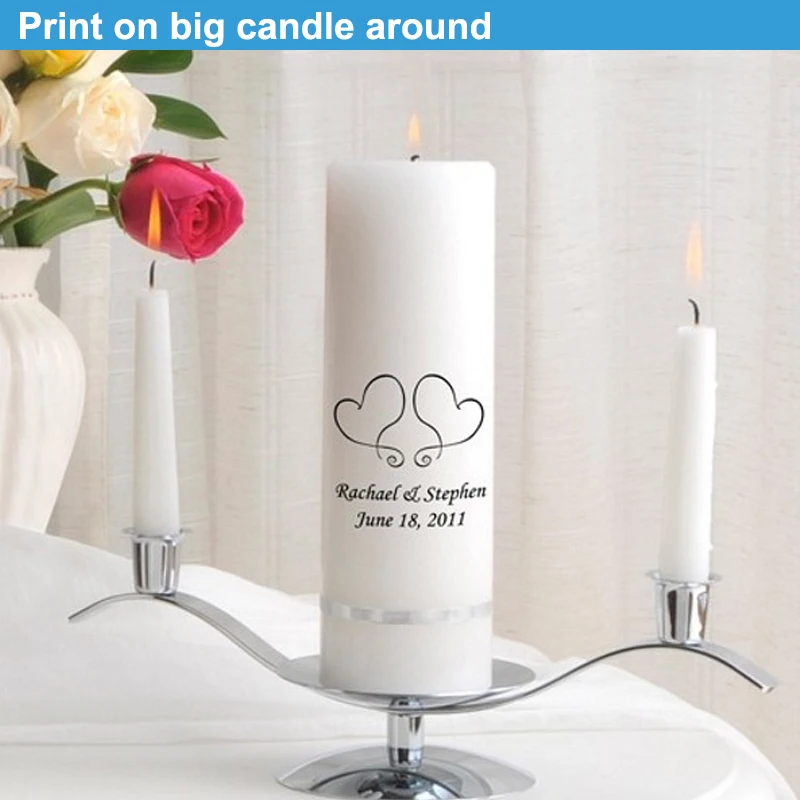 Fashion decorate 3d party candle printer for gift candle mug rose digital printers with 360 around