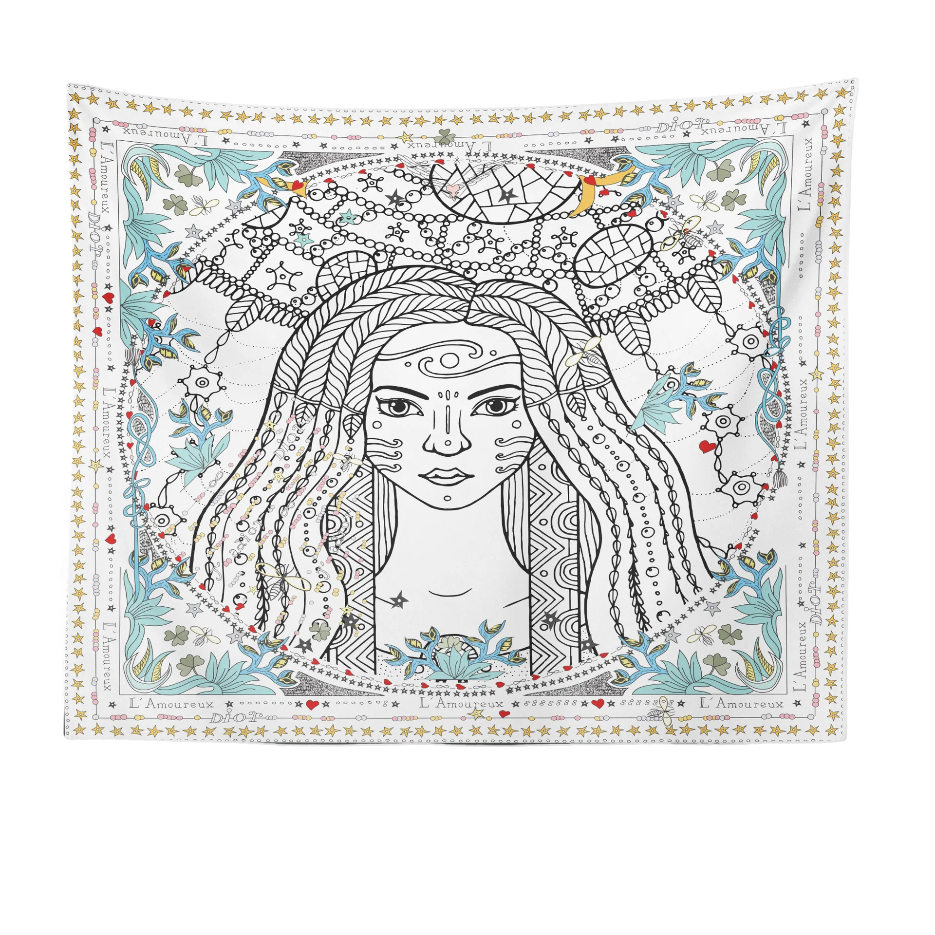 Tarot Cards Digital Printing Living Room Tapestry Home Decor Wall Tapestry