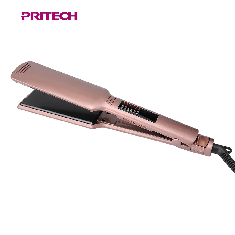  PRITECH изготовленный на заказ плоский утюг частная марка LED дисплей с керамическим покрытием Профессиональный Выпрямитель для