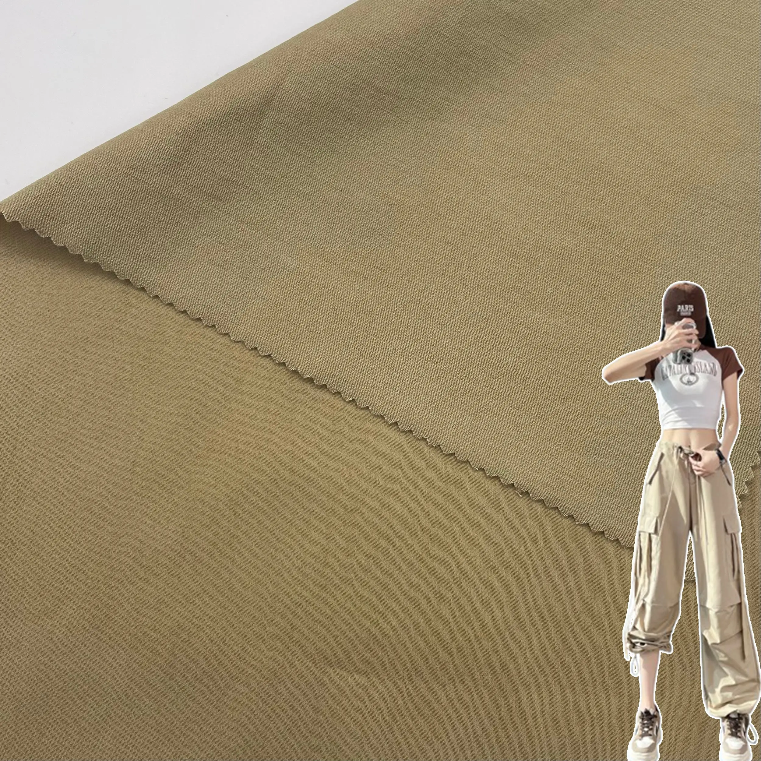 Stretch Textured Bengaline for Plain Denim Fabric Perfect for Rollo de Tela Stretch Bengalina Azul Marino