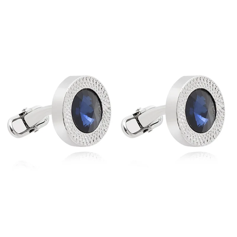 New Austrian Geometry Crystal Cufflinks With Diamonds Sleeve Nail French Twist Cufflinks For Men