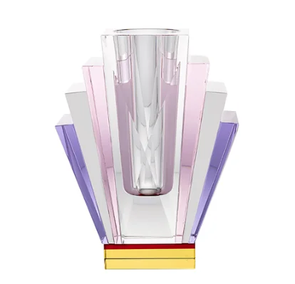 Хрустальная ваза South Beach, стеклянная хрустальная ваза, Хрустальная ваза для цветов ручной работы, стекло для домашнего декора, Свадебные центральные части