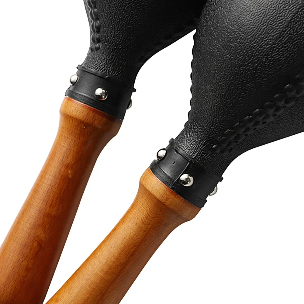 Personalized customization Maracas Pair of Shakers Rattles Sand Hammer with ABS Plastic Shells and Wooden Handles