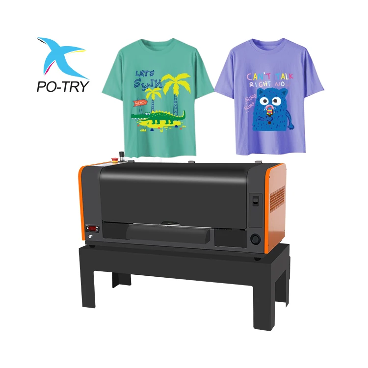 PO-TRY Factory Price High Accuracy DTF Printer Low Printing Cost Heat Transfer Film Printing Machine