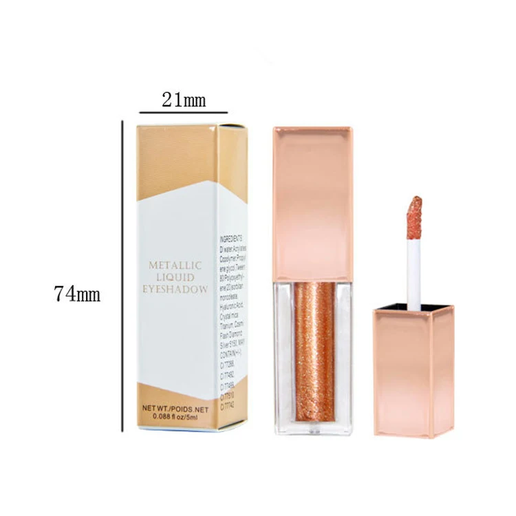 New trending private label 10 colors liquid waterproof glitter eyeshadow fluid makeup colors long lasting shimmer eye shadows