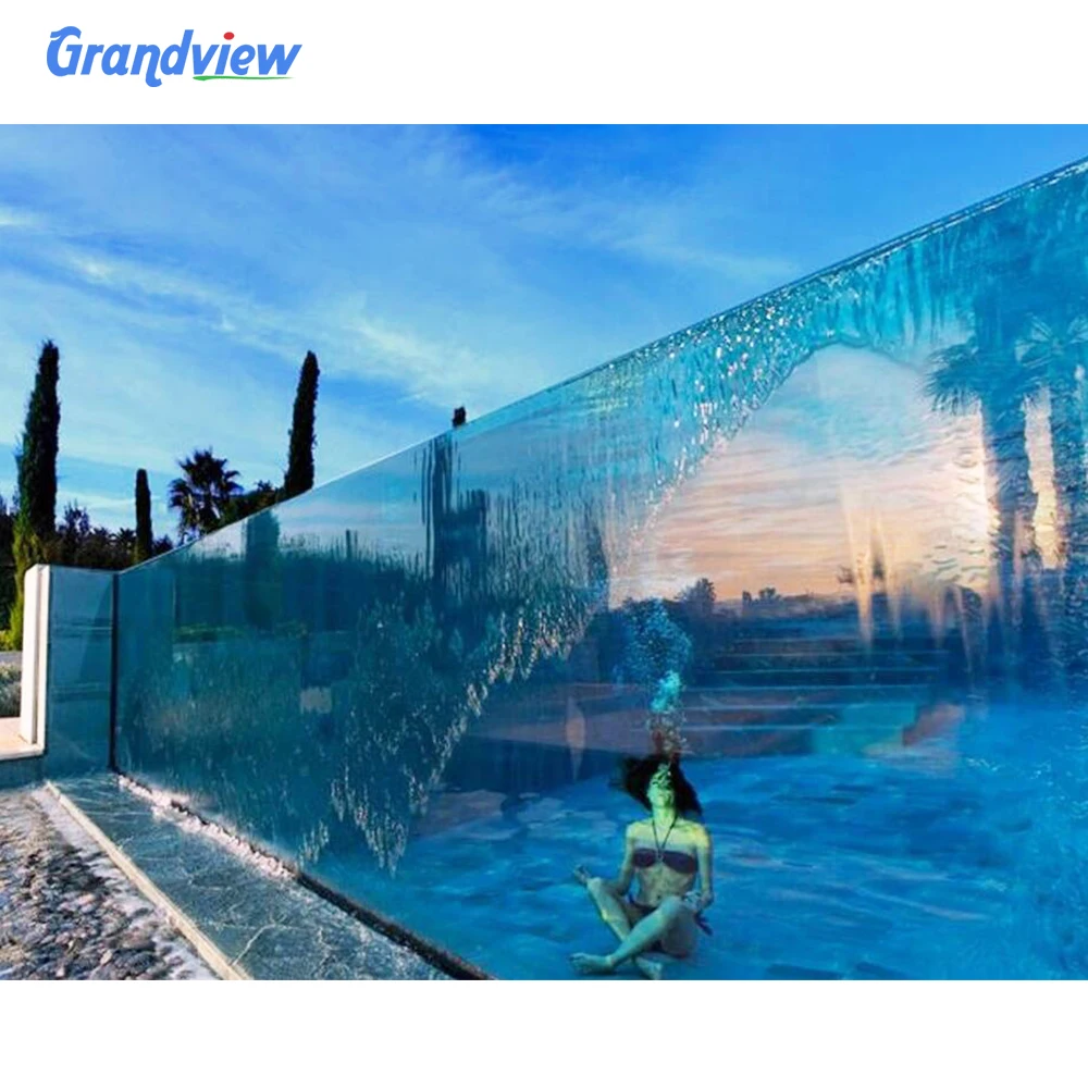 70mm acrylic sheet large swimming pool acrylic glass pool for villa